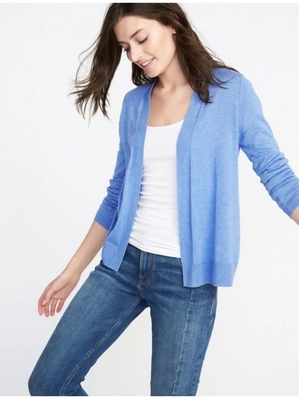 Old Navy Light Blue Open-Front Women's Cardigan